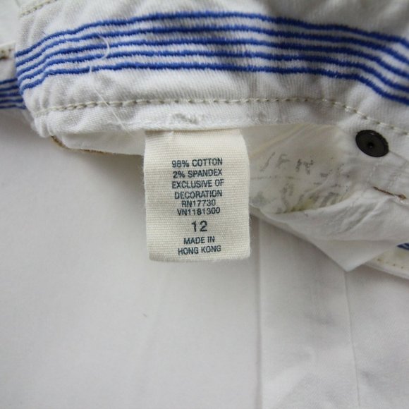 Converse One Star Womens Bootcut Jeans White Denim Mid Rise Cotton Size 12 - Picture 8 of 9